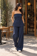 CHIC|Blue Co-ord Set