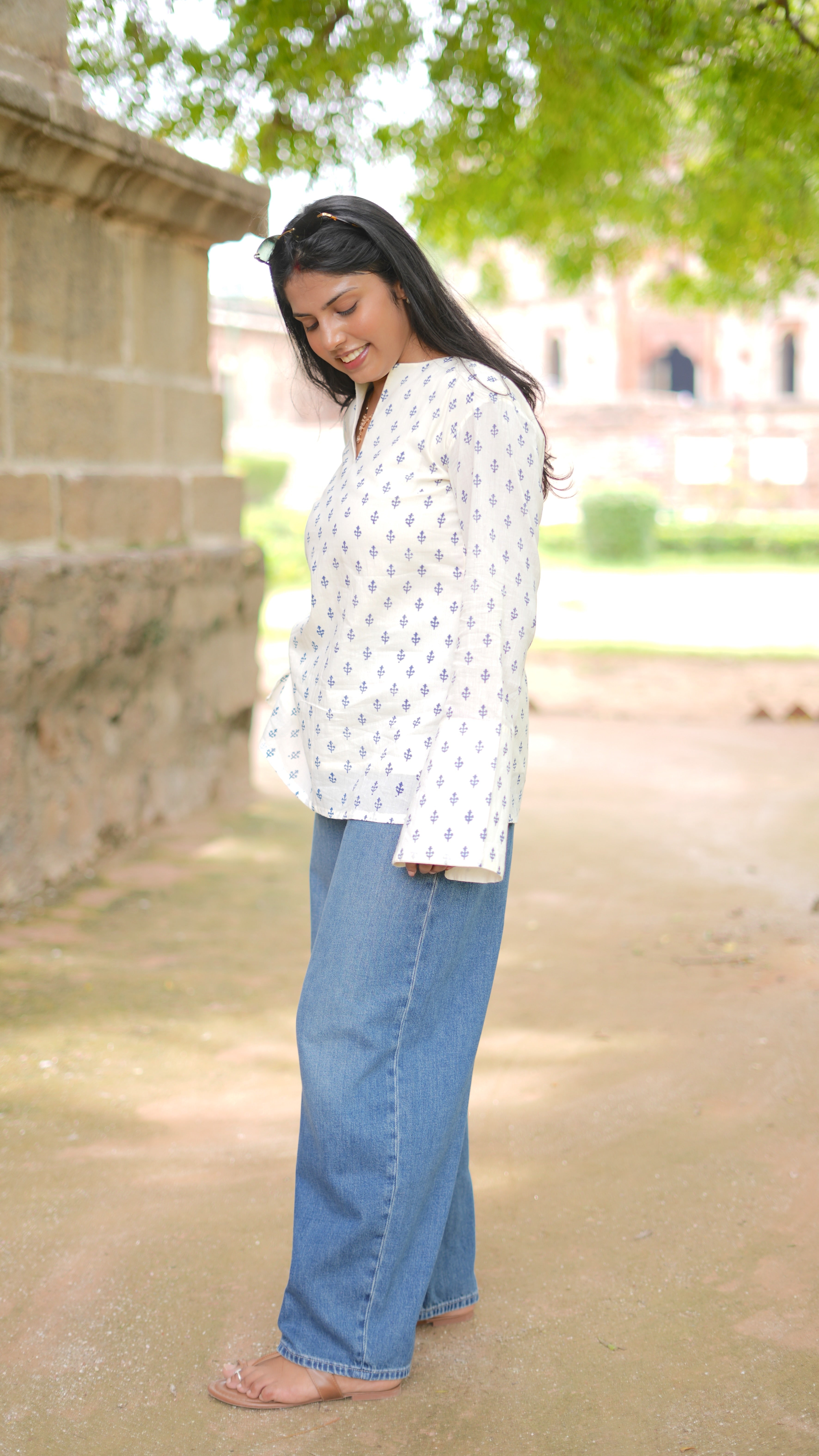 Muskan | Bell Sleeve Mul Mul Cotton Kurta