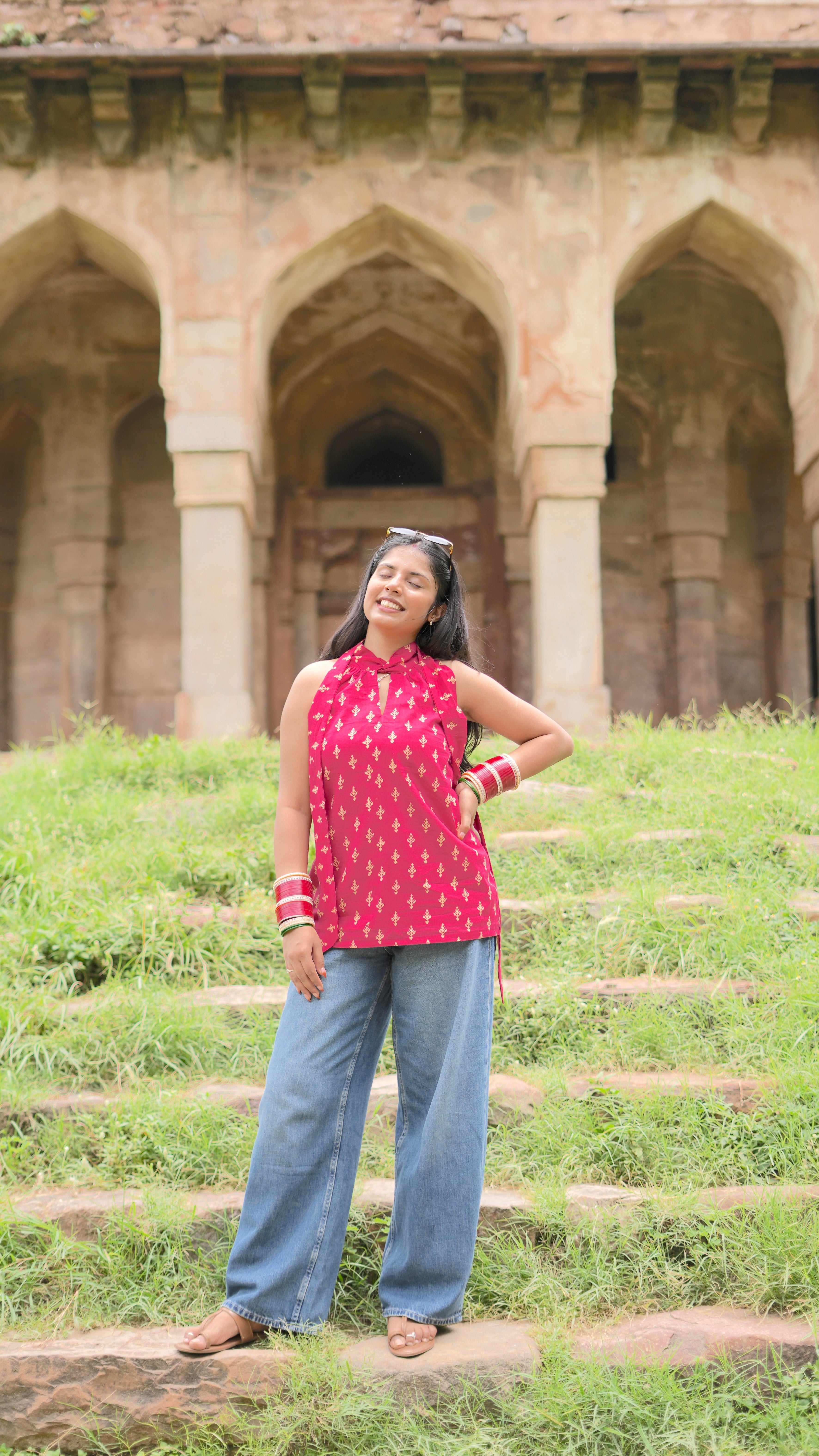 Nupur | Halter Neck Mul Mul Cotton Kurta